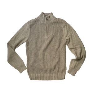 Banana Republic Men’s Waffle Knit Half Zip Sweater